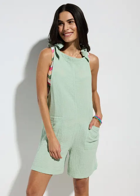 Strand jumpsuit van mousseline, bonprix