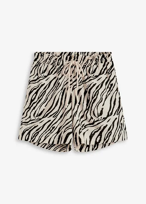 Paperbag short met strikkoordjes, bonprix
