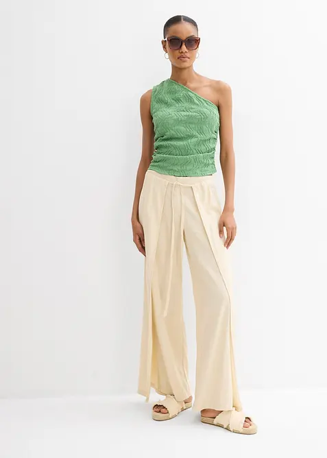 One shoulder top van gestructueerd materiaal, bonprix