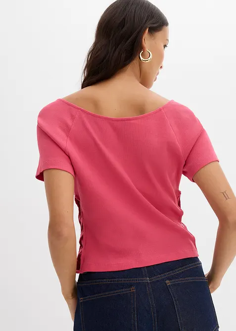 Aansluitend T-shirt van puur biologisch katoen, bonprix