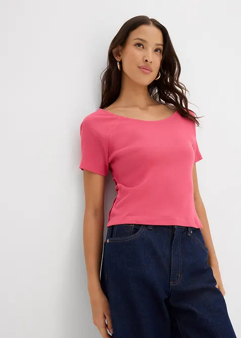 Aansluitend T-shirt van puur biologisch katoen, bonprix