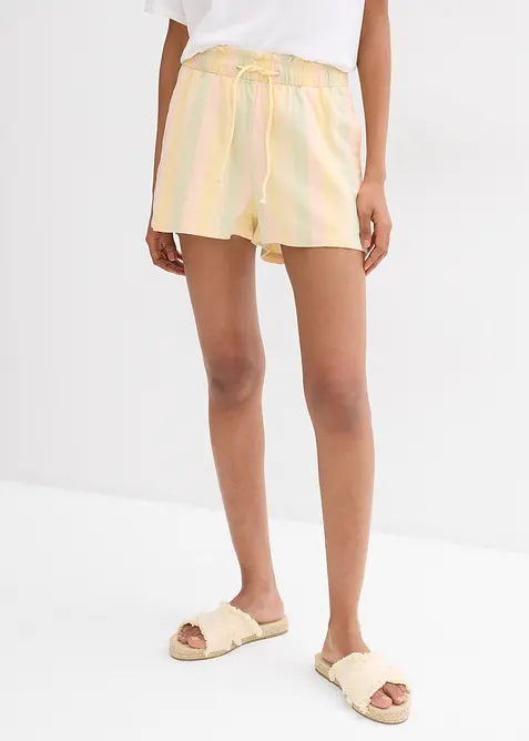 Short van een luchtige linnenmis, bonprix