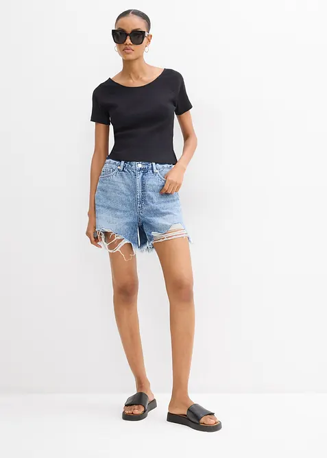 Aansluitend T-shirt van puur biologisch katoen, bonprix