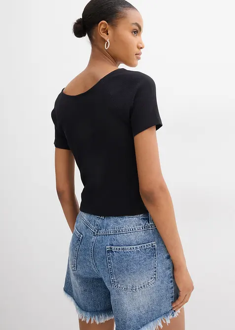 Aansluitend T-shirt van puur biologisch katoen, bonprix