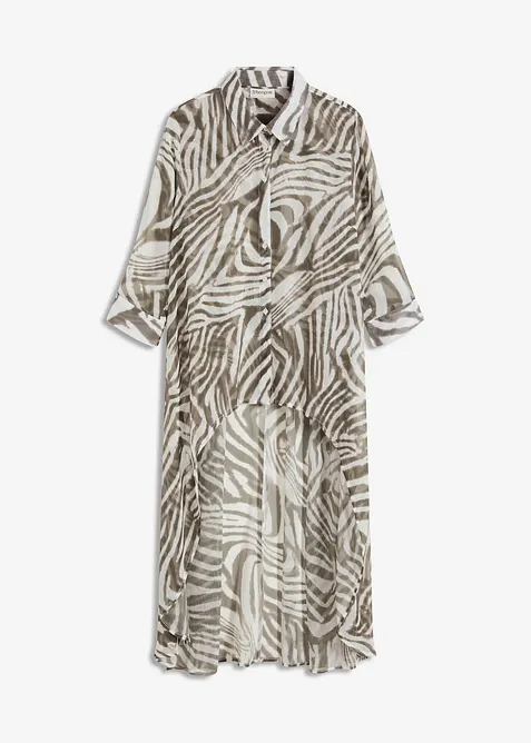 Lange chiffon blouse, bonprix