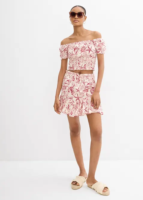 Carmen blouse van katoen, bonprix