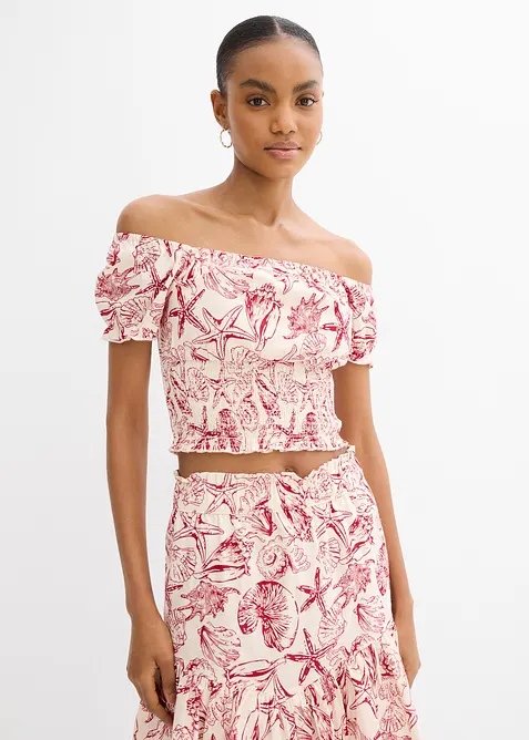 Carmen blouse van katoen, bonprix