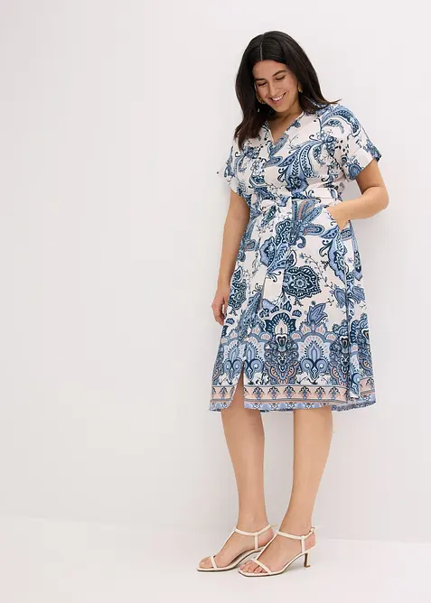 Jurk met ceintuur, bonprix