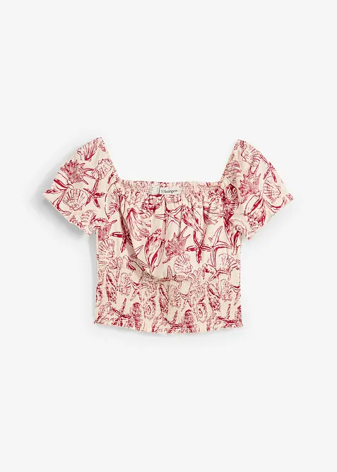Carmen blouse van katoen, bonprix