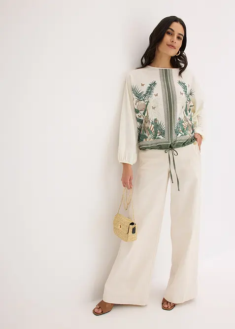 Gedessineerde shirt tuniek, bonprix