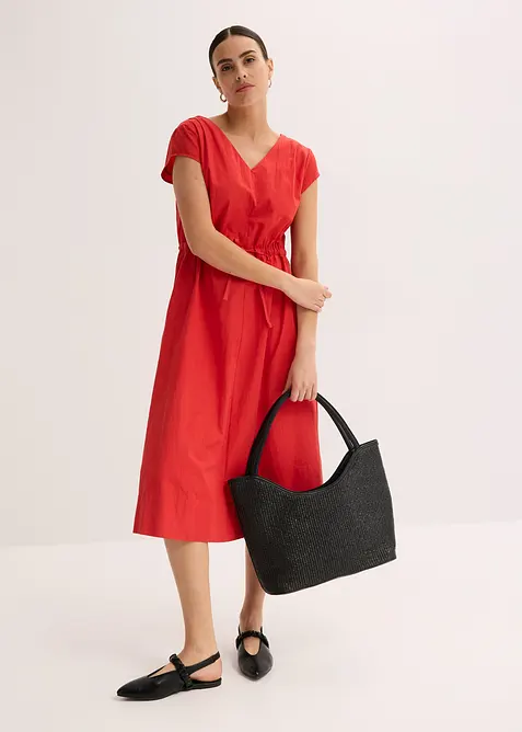 Katoenen popeline jurk, bonprix