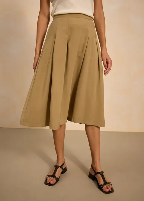 Plooirok van soepele viscose, bonprix