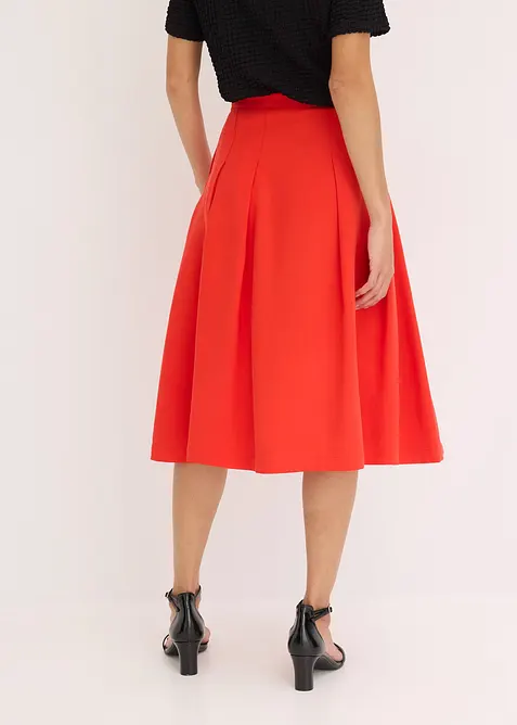 Plooirok van soepele viscose, bonprix