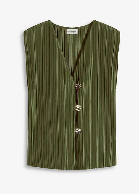 Top met pliss&eacute;, bonprix