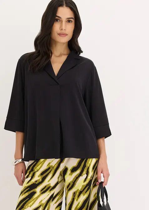 Shirt tuniek van soepele viscose piqué, bonprix
