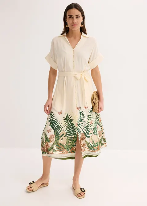 Overhemdjurk met borduursel, bonprix