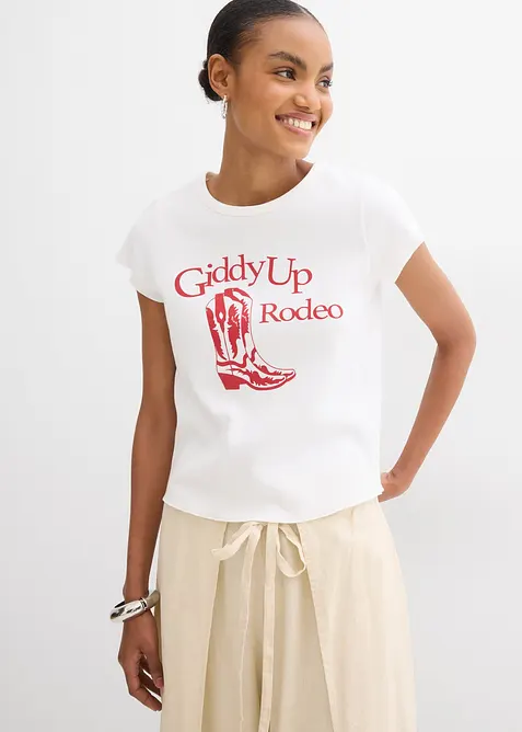 T-shirt van biologisch katoen, bonprix