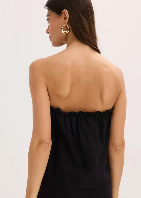 Blousetop met linnen, bonprix