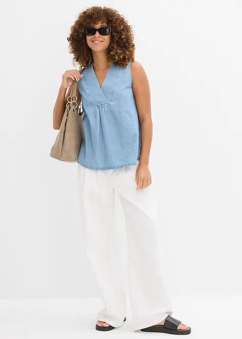 Denim blousetop, bonprix