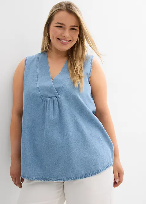 Denim blousetop, bonprix