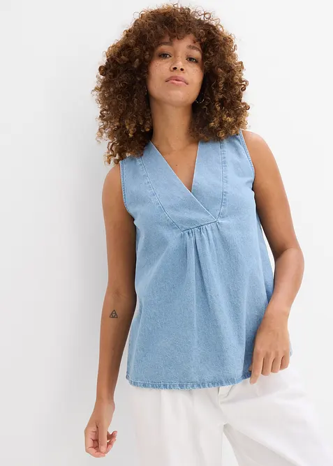 Denim blousetop, bonprix