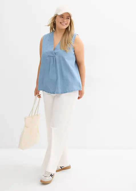 Denim blousetop, bonprix