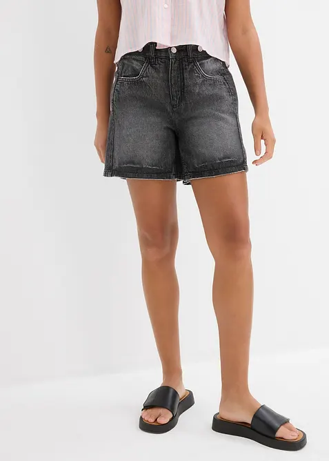 Jeans short mid waist, low stretch, bonprix