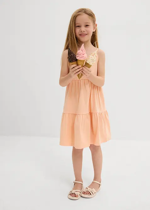 Jersey jurk (set van 2) gemaakt van puur biologisch katoen, bonprix