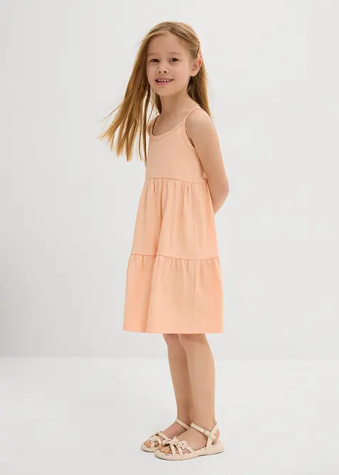 Jersey jurk (set van 2) gemaakt van puur biologisch katoen, bonprix