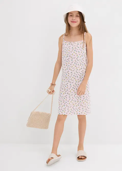 Jersey jurk in een elastische katoenmix (set van 2), bonprix