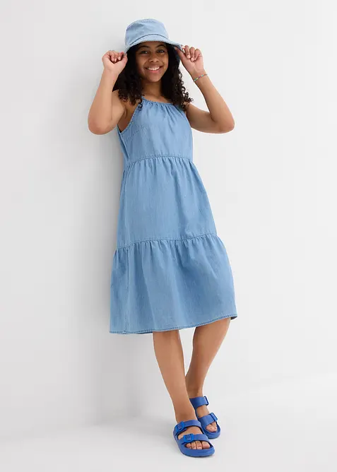 Spijkerjurk van soepel katoen, bonprix