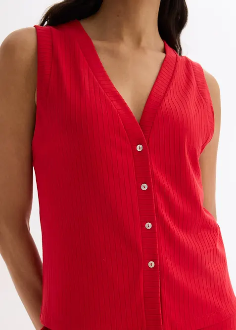 Mouwloos vest in een gebreide look, bonprix