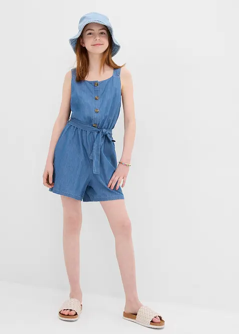 Jeans jumpsuit van soepel katoen, bonprix