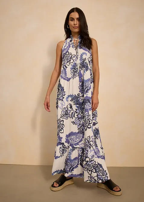 Gedessineerde jersey jurk, bonprix