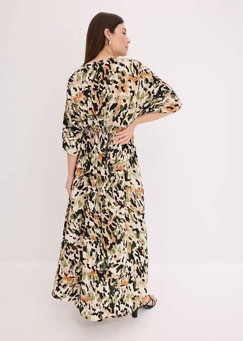 Maxi jurk met pailletten van soepele viscose, bonprix
