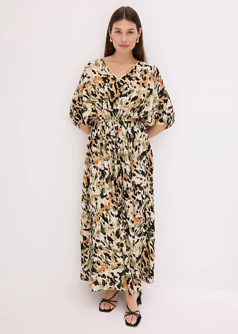 Maxi jurk met pailletten van soepele viscose, bonprix