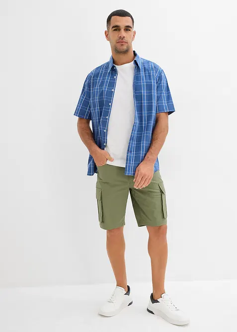 Overhemd van katoen met korte mouwen, bonprix