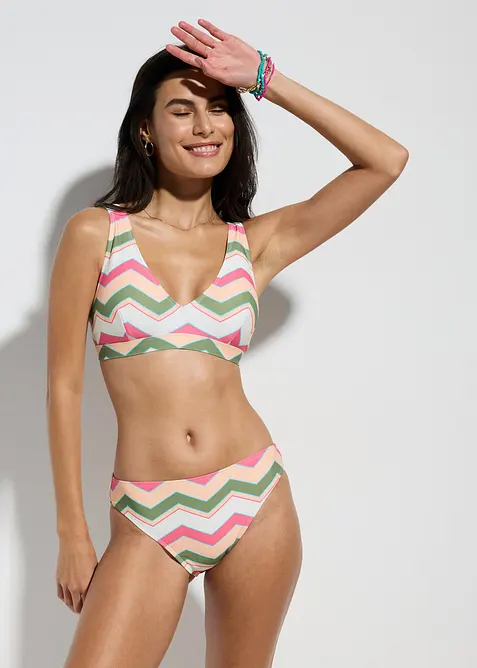 Bralette bikini met V-hals (2-dlg. set), bonprix
