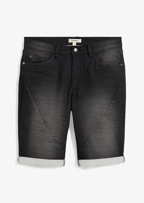 Sweat jeans bermuda, relaxed fit, bonprix