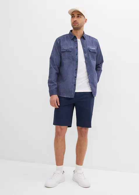 Stretch chino bermuda, regular fit (set van 2), bonprix