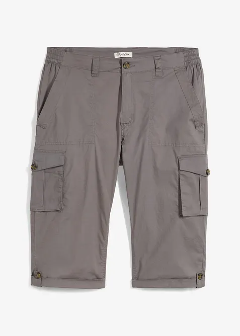 Lange bermuda met cargozakken, regular fit, bonprix