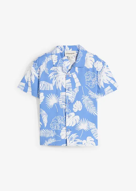 Overhemd van zachte viscose met korte mouwen, bonprix