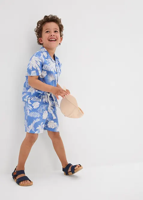 Overhemd van zachte viscose met korte mouwen, bonprix