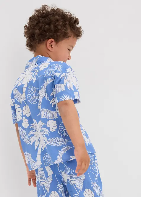 Overhemd van zachte viscose met korte mouwen, bonprix