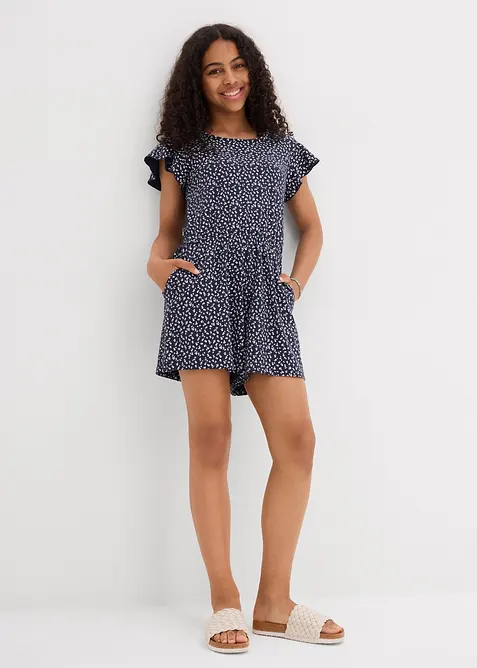 Jersey jumpsuit van elastische katoenmix, bonprix