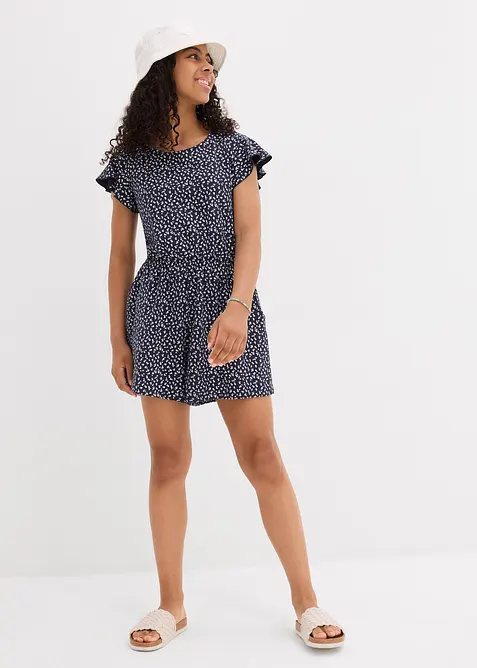 Jersey jumpsuit van elastische katoenmix, bonprix