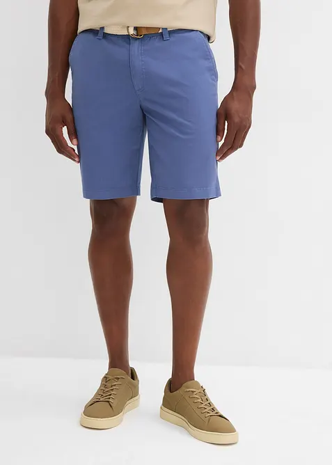 Stretch bermuda met riem, regular fit, bonprix