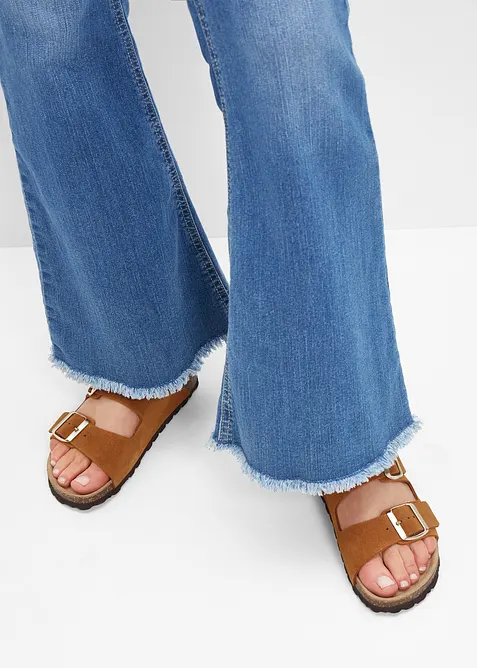 Leren slippers, bonprix