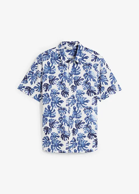 Overhemd met korte mouwen van puur katoen, bonprix