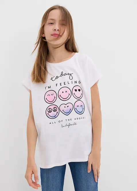 Smiley shirt van katoen, SmileyWorld
